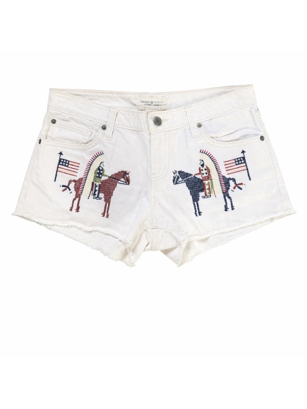 Ralph Lauren Denim & Supply Embroidered Americana Shorts 28